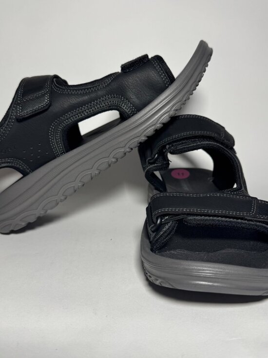 Rockport Men\'s Sandals Black Strap Adjustable Size 11